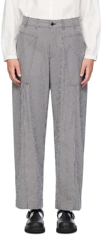 Photo: YMC Navy & Off-White Peggy Trousers