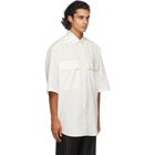 Fear of God Ermenegildo Zegna Off-White Cotton Short Sleeve Shirt