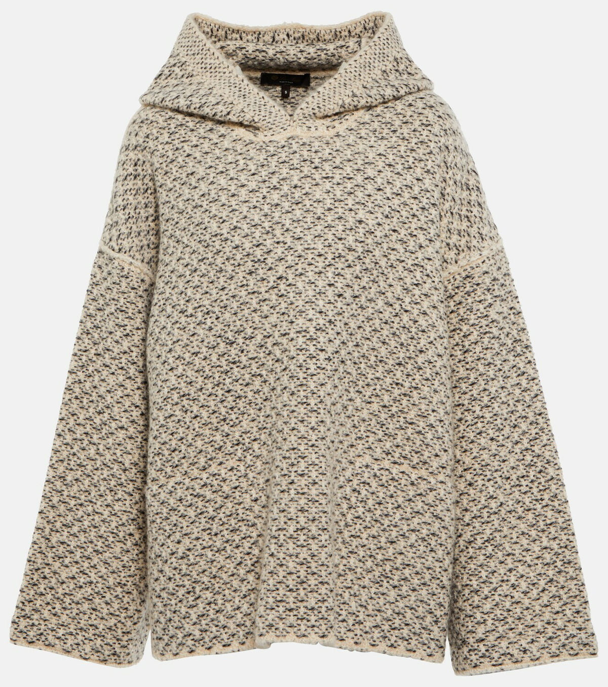 Loro Piana - Monte Bianco hooded cashmere poncho Loro Piana