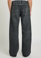 Agolde Afton Relaxed Straight-leg Jeans Dark Grey