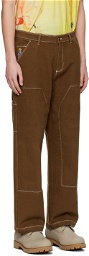 KidSuper Brown Stitch Trousers