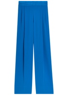 Joseph Cara Wide-leg Crepe Trousers Blue