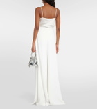 Costarellos High-rise wide-leg pants