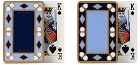 Smythson Black & Blue Playing Card Set