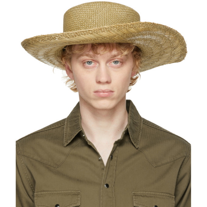 Photo: Saint Laurent Beige Straw Honolulu Hat