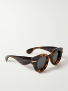 LOEWE - Inflated Round-Frame Tortoiseshell Acetate Sunglasses