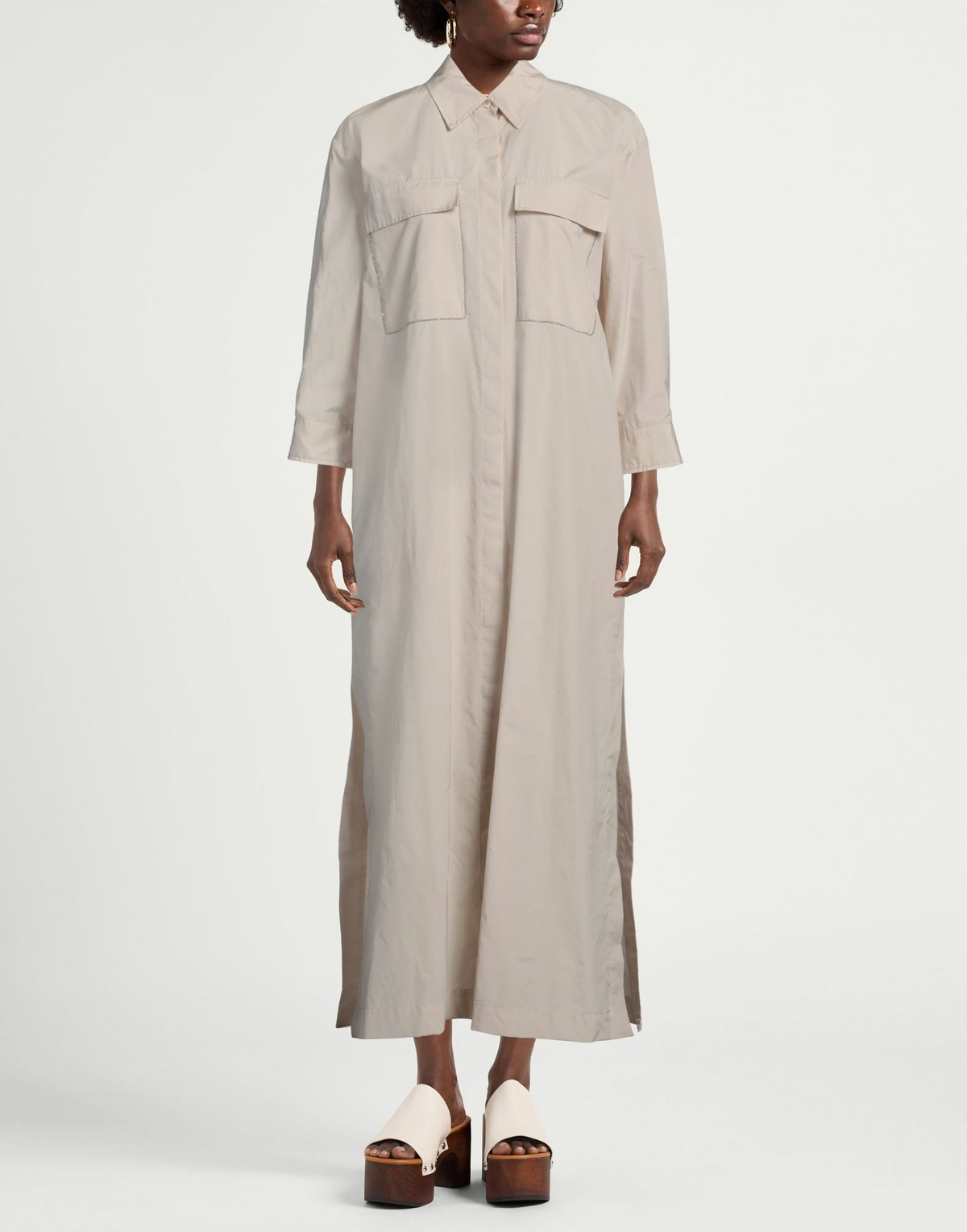 Peserico Womens Maxi dress in Beige