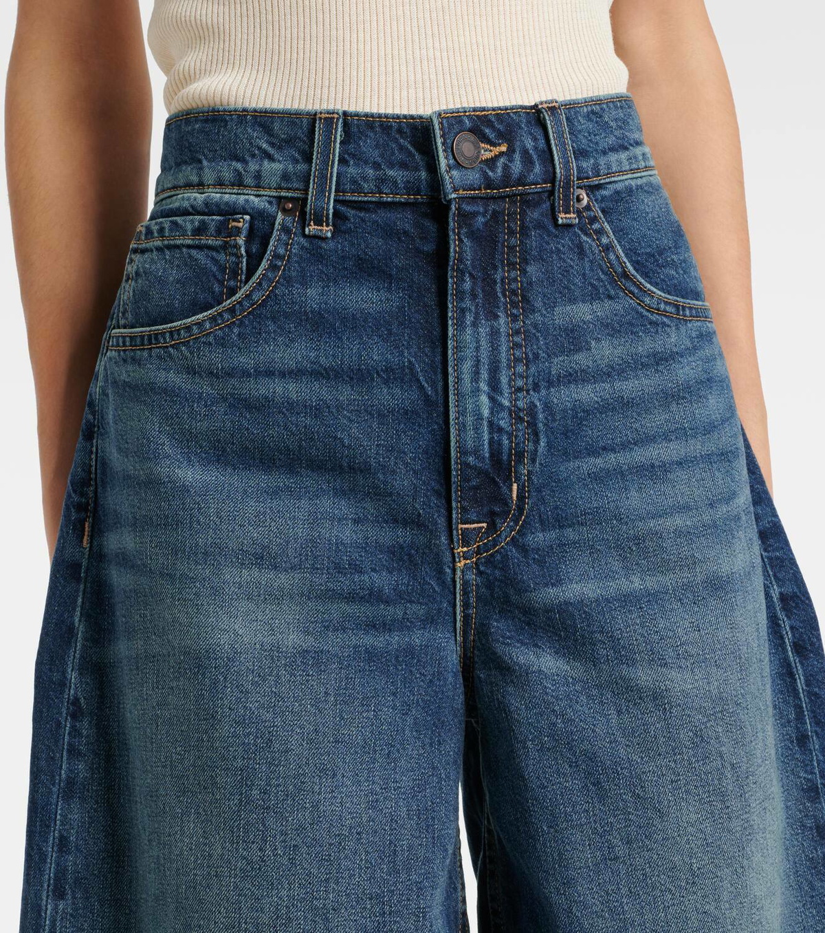Nili Lotan High-rise denim shorts