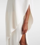 Alaïa Asymmetric caped wool sweater