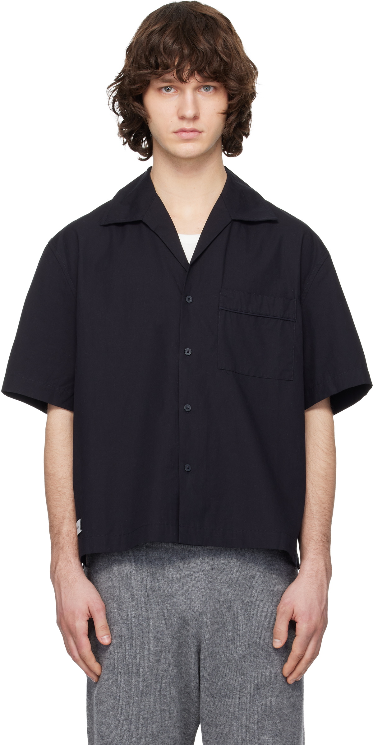 Entire Studios Black Pajama Shirt