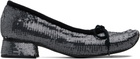 Paula Canovas Del Vas Black Diablo Ballerina Flats