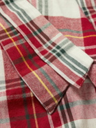 Original Madras - Checked Cotton-Flannel Robe - Red