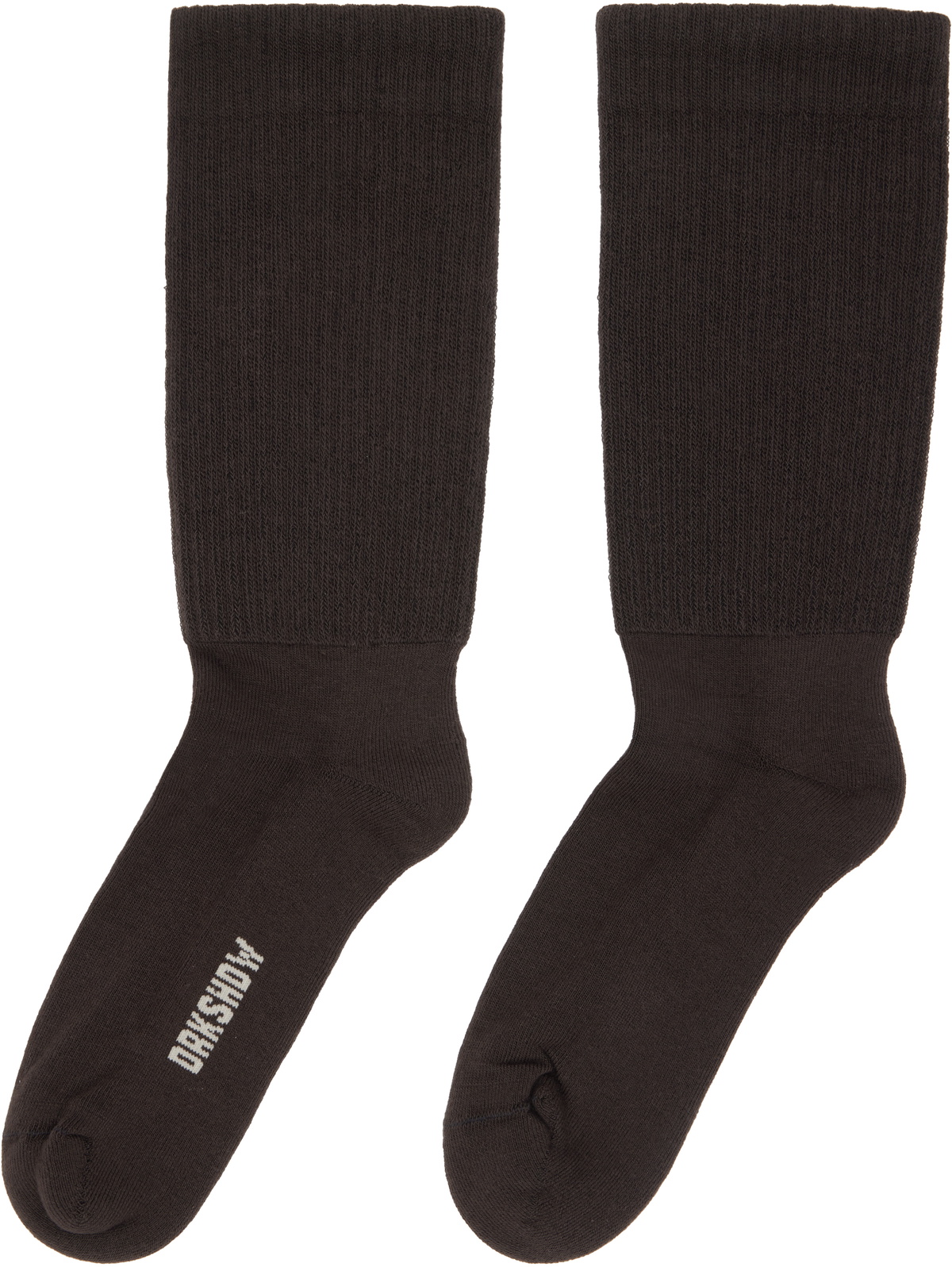 Rick Owens DRKSHDW Gray Concordians Knee High Socks