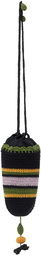 Bode Black Harbor Stripe Bag