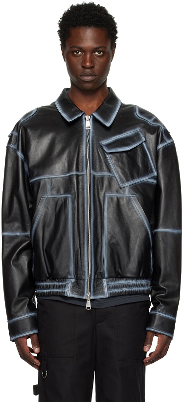 Photo: (di)vision Black Faded Leather Jacket
