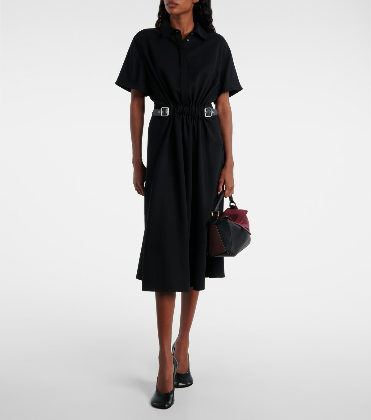Loewe Belted midi dress