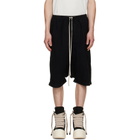 Rick Owens DRKSHDW Black Tower Drawstring Pods Shorts