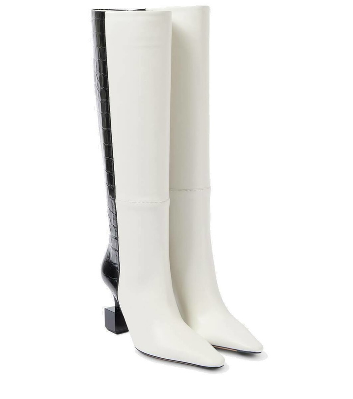 Photo: Jacquemus Les Bottes Bisou leather knee-high boots