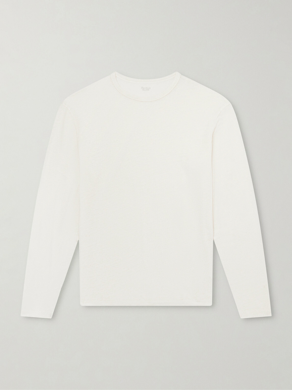 Hartford - Linen-Jersey T-Shirt - Neutrals