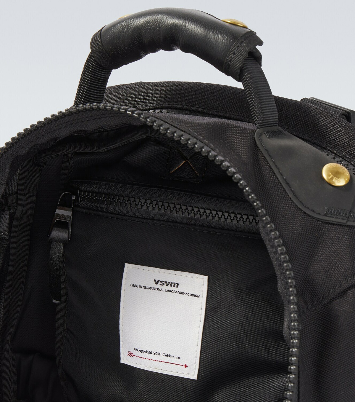 Visvim Cordura 20L leather-trimmed backpack