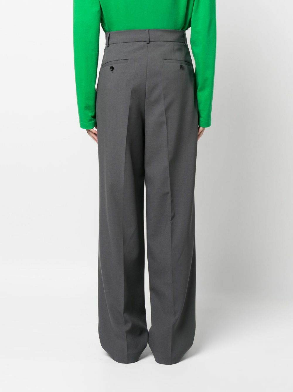 The Frankie Shop Grey Beo Straight-Leg Trousers
