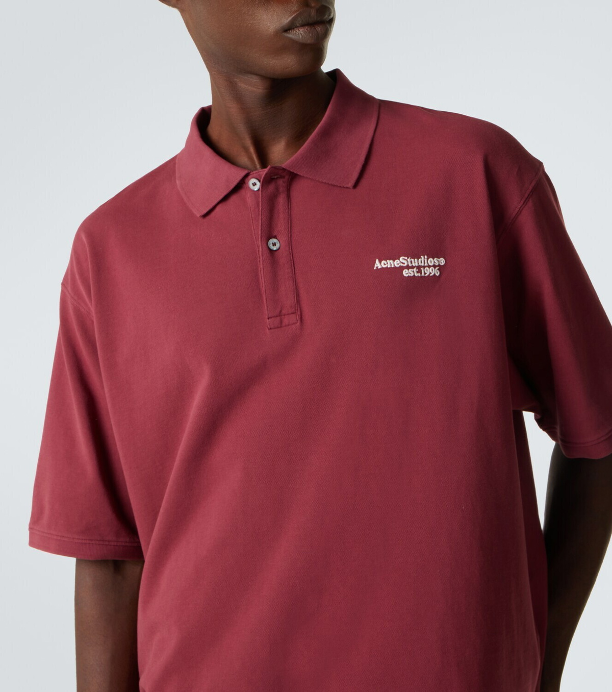 Acne Studios Cotton piqué polo shirt