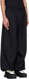 Y-3 Black Sport Uniform Wide Cargo Pants
