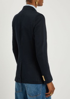 Polo Ralph Lauren Logo-embroidered Cotton-blend Blazer Navy
