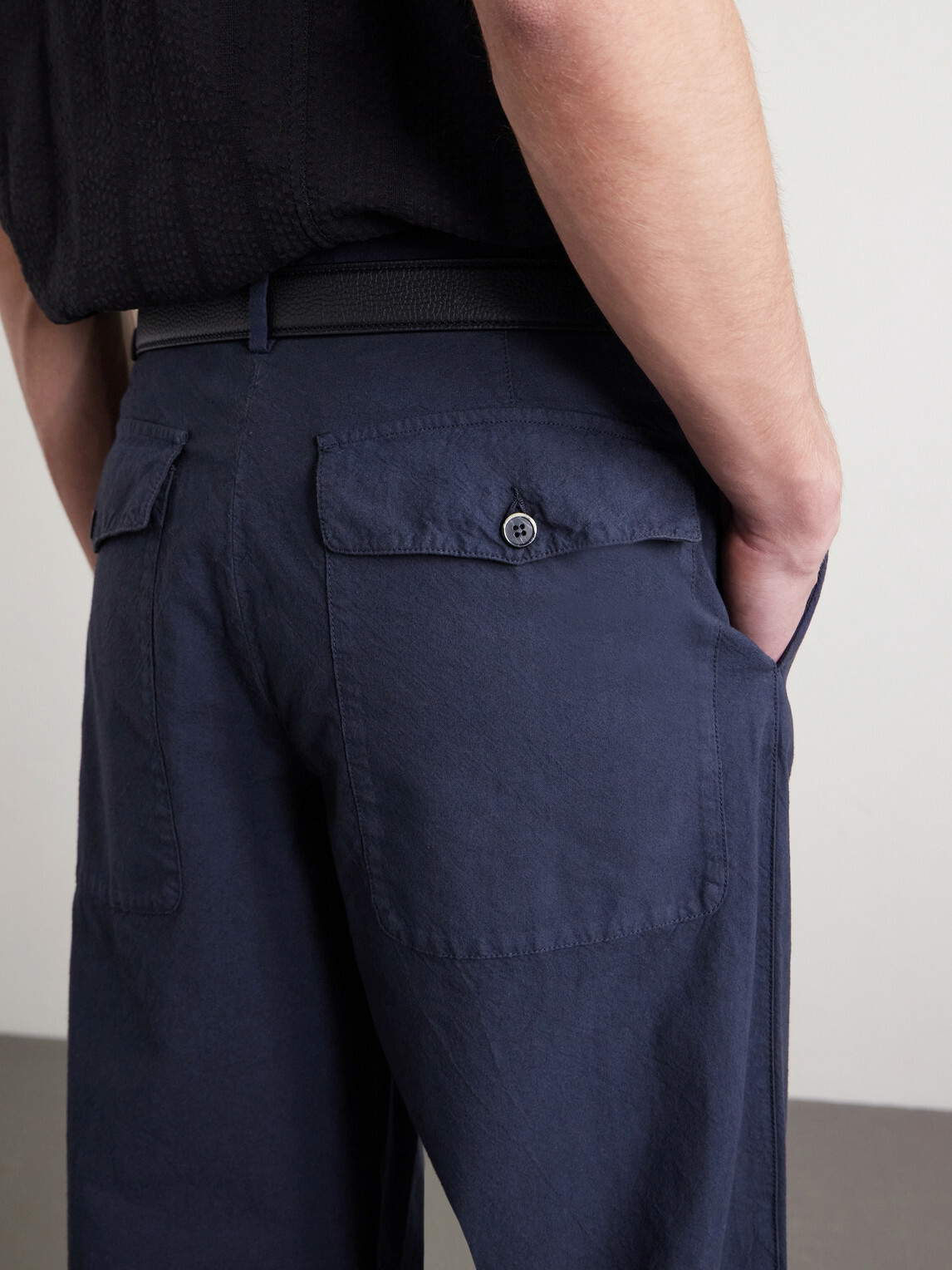 Barena - Straight-Leg Garment-Dyed Cotton Trousers - Blue