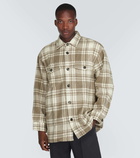 Ami Paris Maxi checked wool overshirt