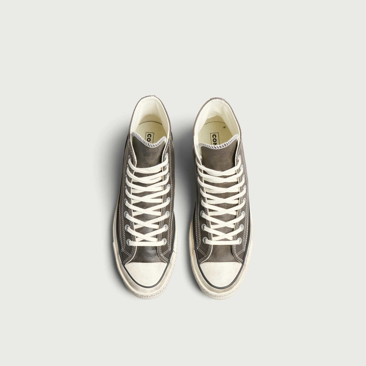 Converse Men's Chuck Taylor 1970s Hi Leather Sneaker in Black/Egret/Blue
