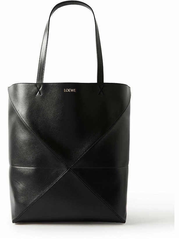 Photo: Loewe - Puzzle Large Panelled Leather Tote Bag