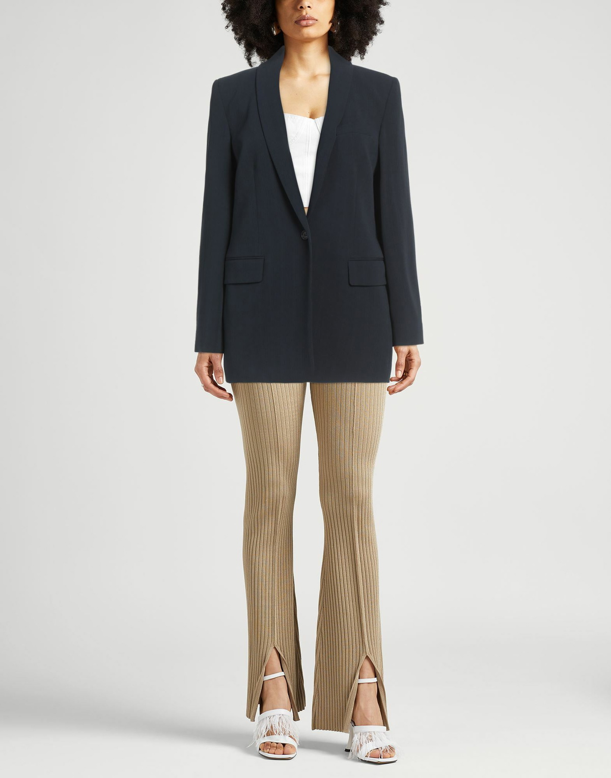 Theory Womens Blazer Midnight in Blue