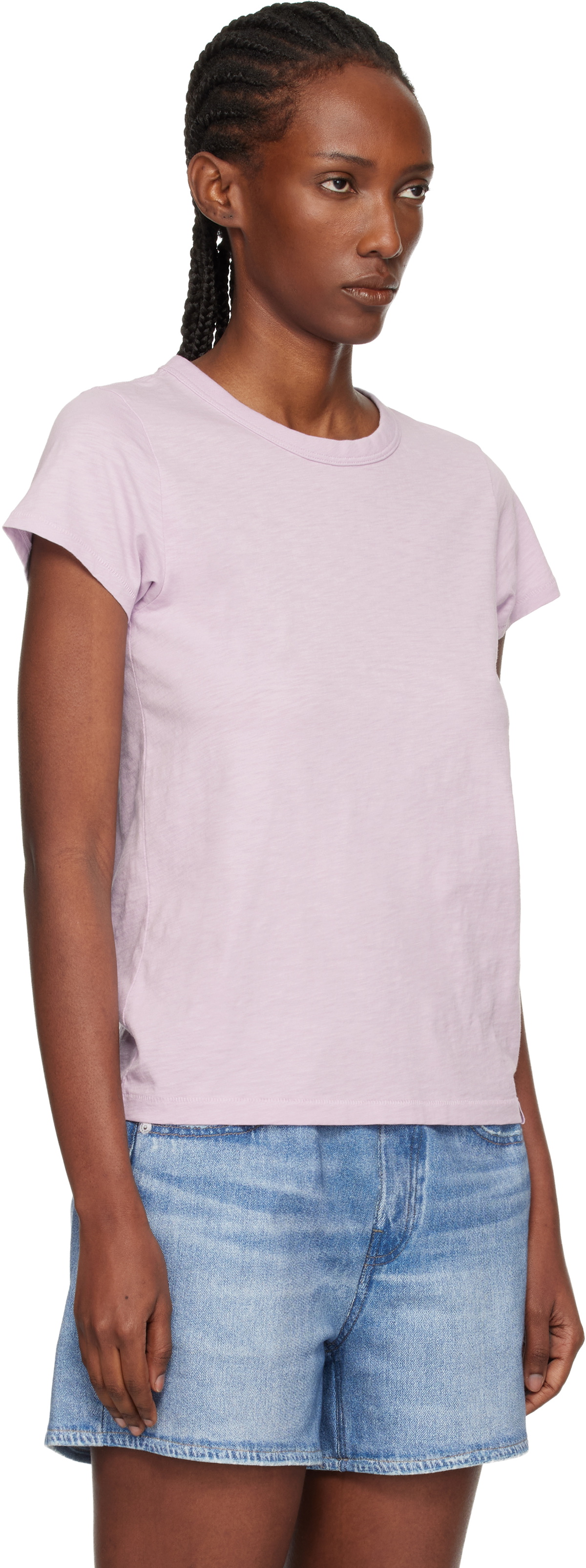 rag & bone Purple 'The Slub' T-shirt