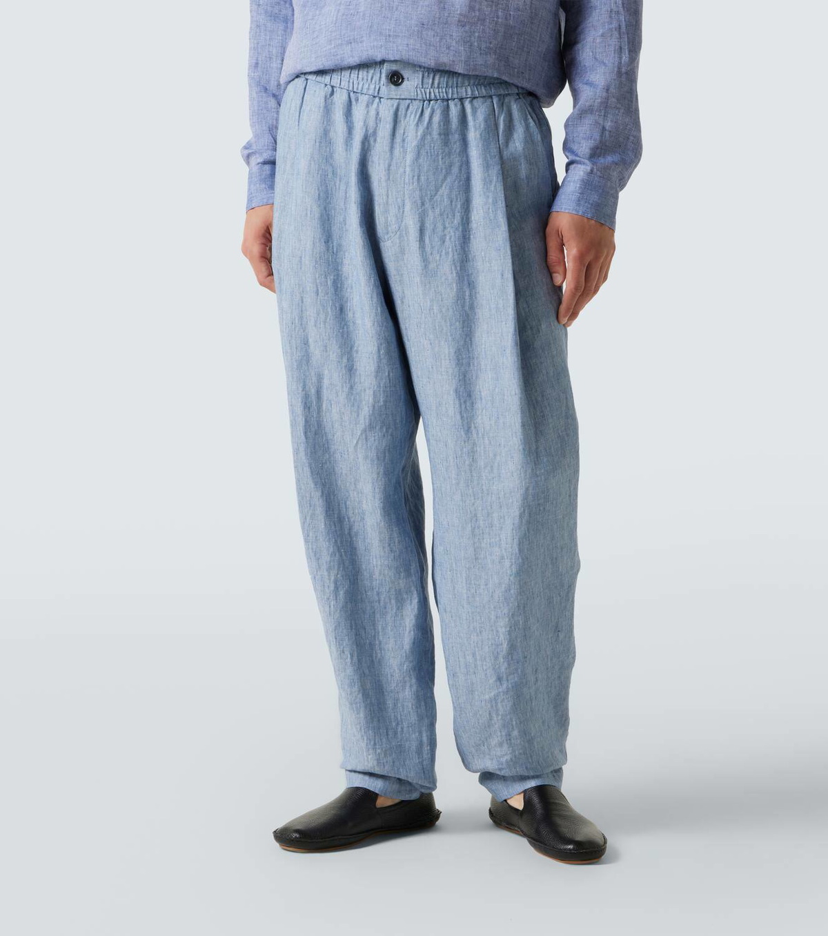 Giorgio Armani Linen wide-leg pants Giorgio Armani