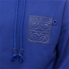Loewe Men's Anagram Patch Pocket Hoody in Sapphire