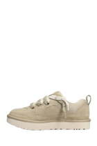 UGG Lo Lowmel Slipper-mule In Beige Suede And Fabric