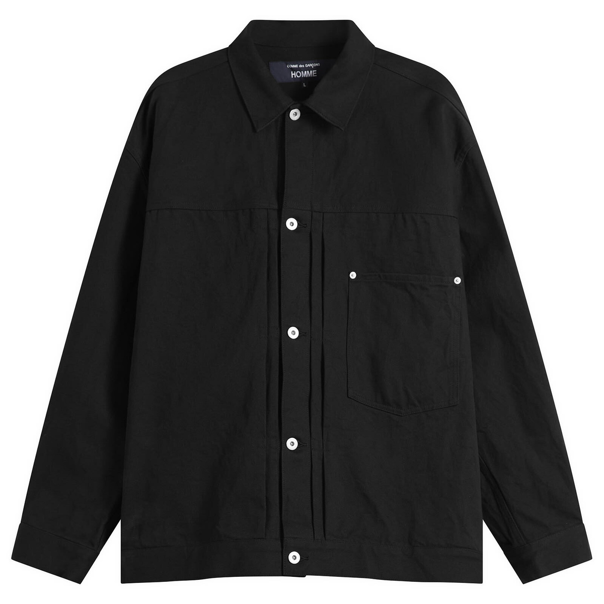 Comme des Garçons Homme Men's Washed Denim Jacket in Black