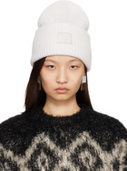 Acne Studios Off-White Large Face Logo Beanie