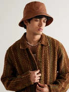 Acne Studios - Brimmo Logo-Embroidered Cotton-Twill Bucket Hat - Brown