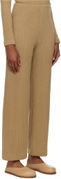 Missing You Already Beige Relaxed-Fit Lounge Pants