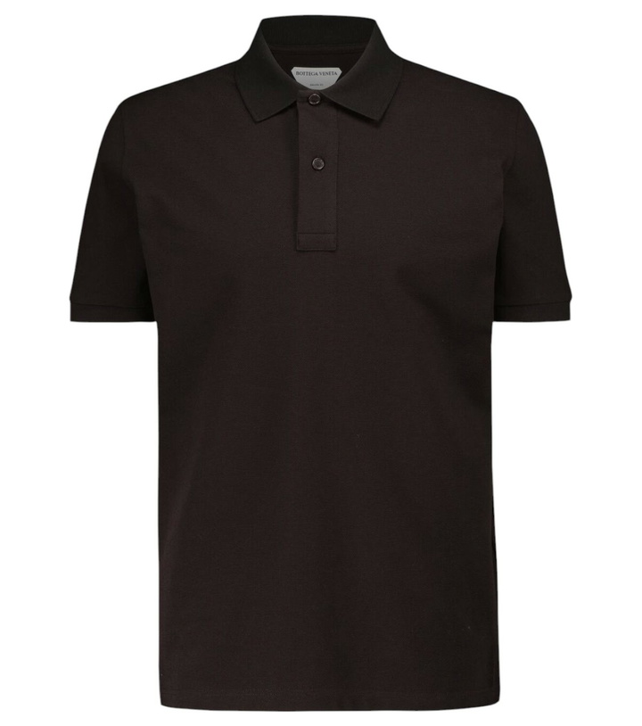 Photo: Bottega Veneta Short-sleeved cotton piqué polo