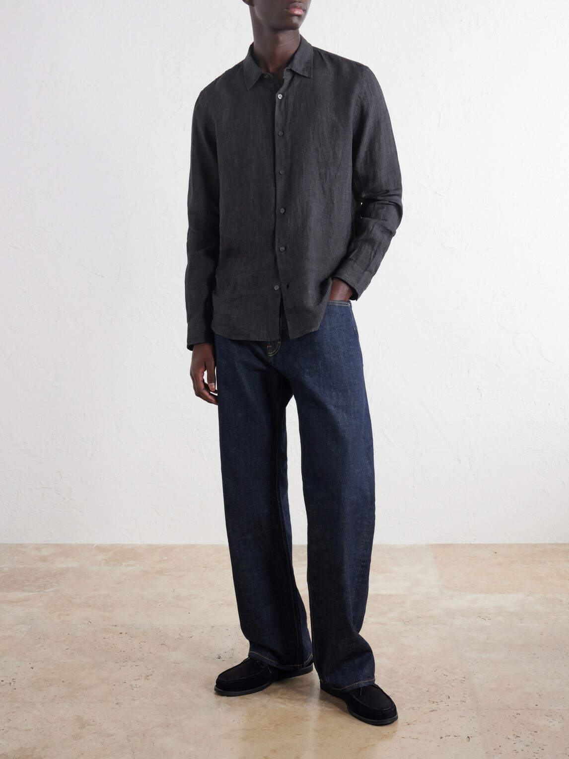 Orlebar Brown - Giles Linen Shirt - Gray