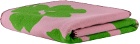 Jil Sander Pink & Green Flower Print Blanket