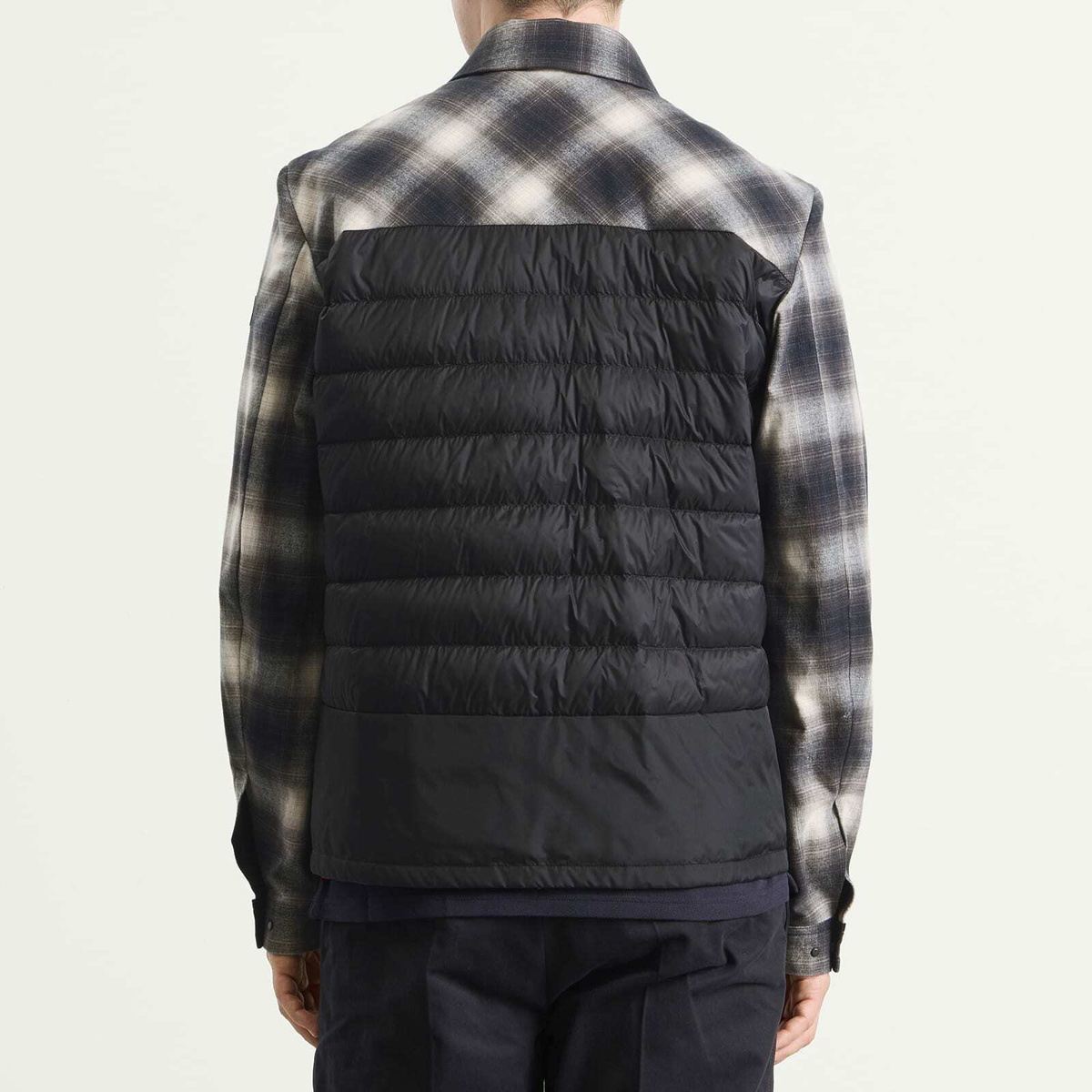 Moncler Men's Cornisello Check Shirt Jacket in Black