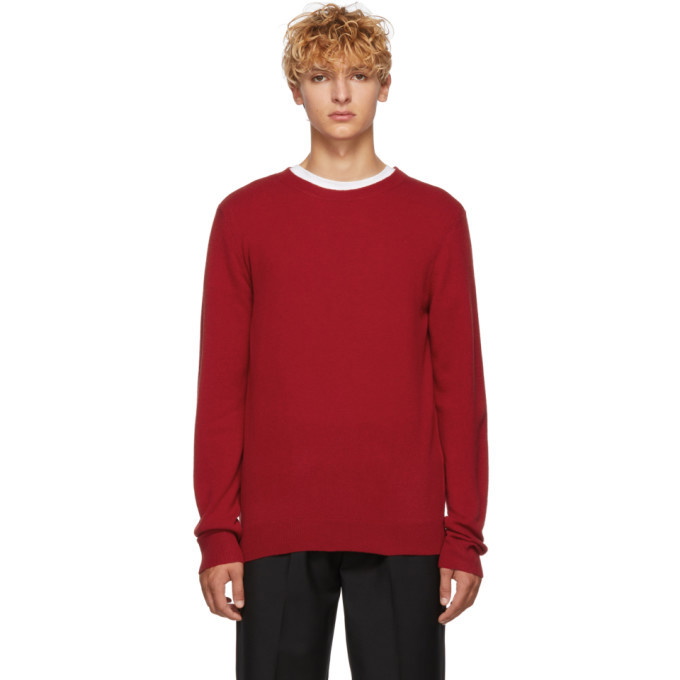 Photo: A.P.C. Red Cashmere and Wool Felix Sweater