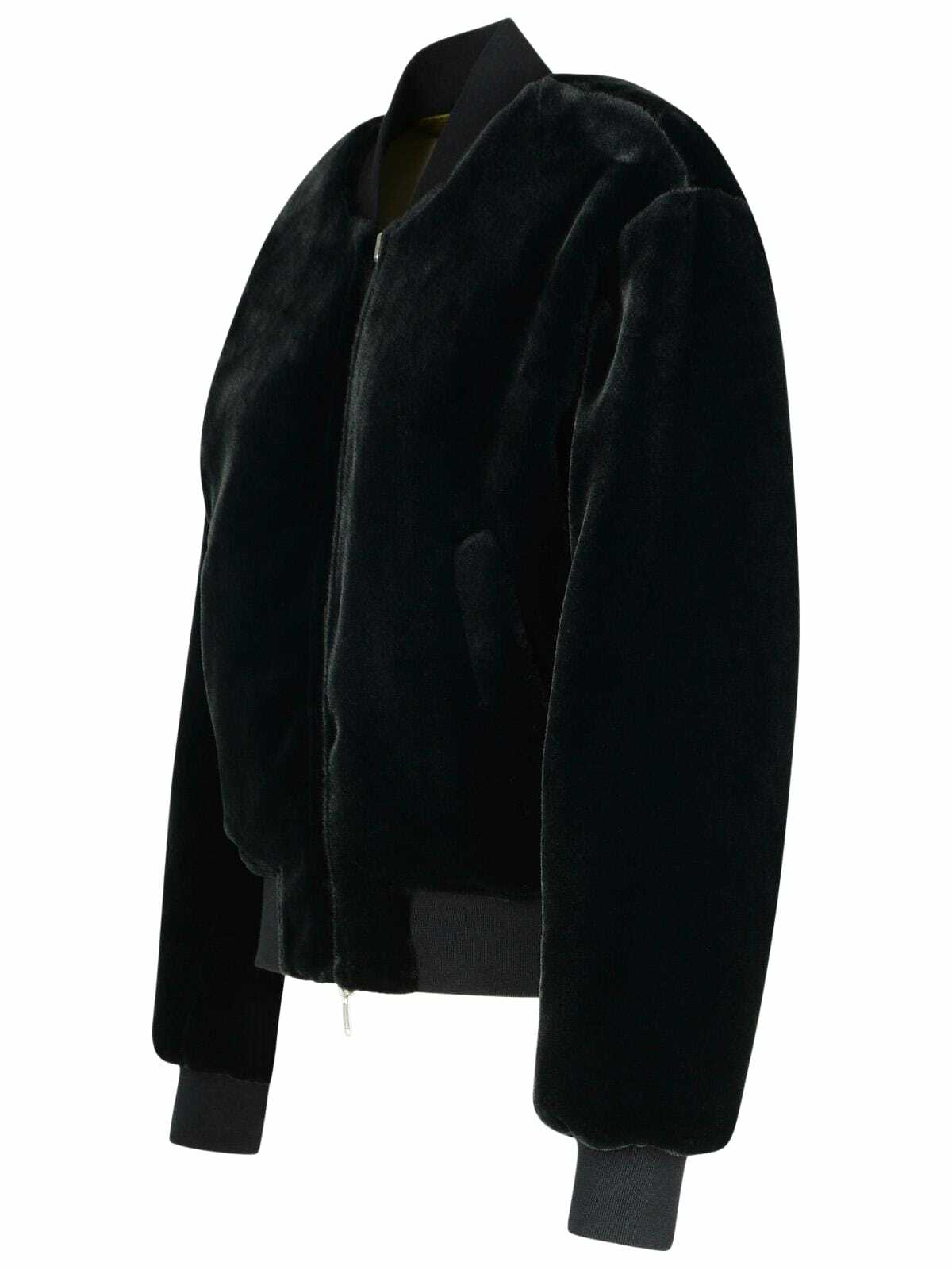 Moose Knuckles jet Green Polyester Bomber Jacket