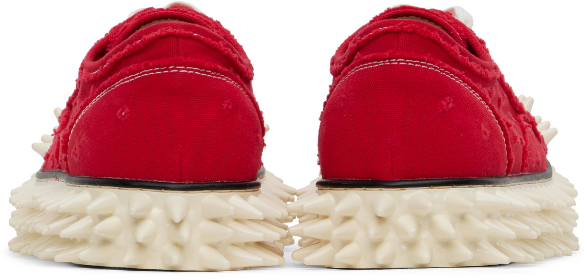 doublet Red Spiky Canvas Sneakers Doublet