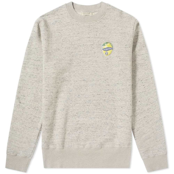 Photo: Maison Kitsuné Limone Patch Crew Sweat