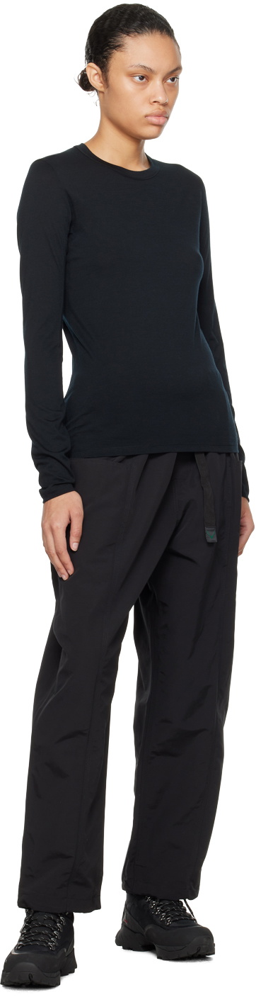 Veilance Black Saddle Shoulder Long Sleeve T-Shirt